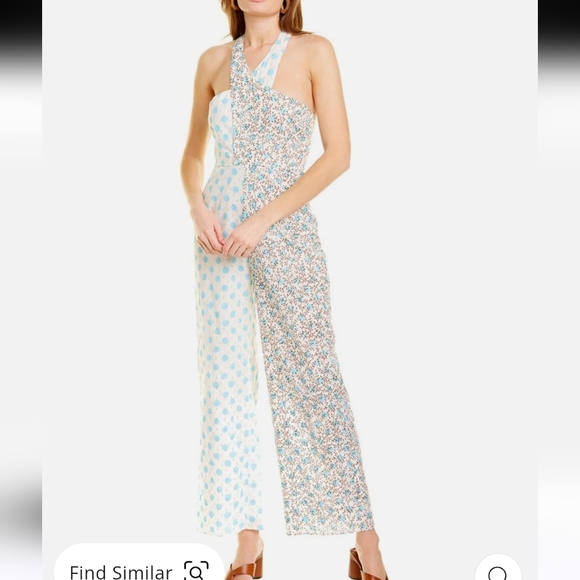 ASH & EDEN SARAH HALTER NECK JUMPSUIT - Picture 1 of 6